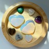 XIANNVXI 45mm 1.8" Opal Crystal Heart Stone Natural Crystal Gemstone