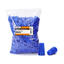 YMYP 1000PCS Wire Nut Connector - AWG 22-14 Blue - Insulated Insert Twist Electrical Wire Terminal with Spring, Portable Wire Caps for Quick Connection