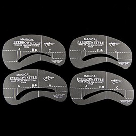 CellDeal 24 Styles Eyebrow Grooming Stencil Kit Template Make Up Shaping DIY Beauty Tools A5-A8