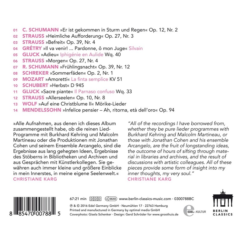 Portrait-Arien und Lieder