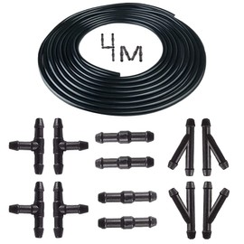 4M Universal Windscreen Washer, 12 Pieces Windscreen Washer, Automotive Hose, Wiper Hose Repair, Windscreen Hose Repair Kit, Universal, Splash Hose
