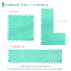 Knitiss 4 PCS Crochet Blocking Mats and Pins Set, 32x32cm