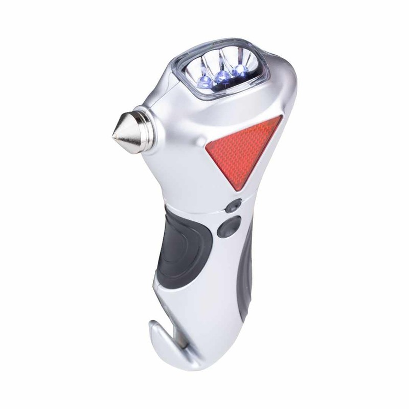 General Tools 7902 4-in-1 Car Escape Tool - Window Breaker,