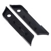 Black Saddlebag Outer Lid Hinge Latch Covers for Harley Electra