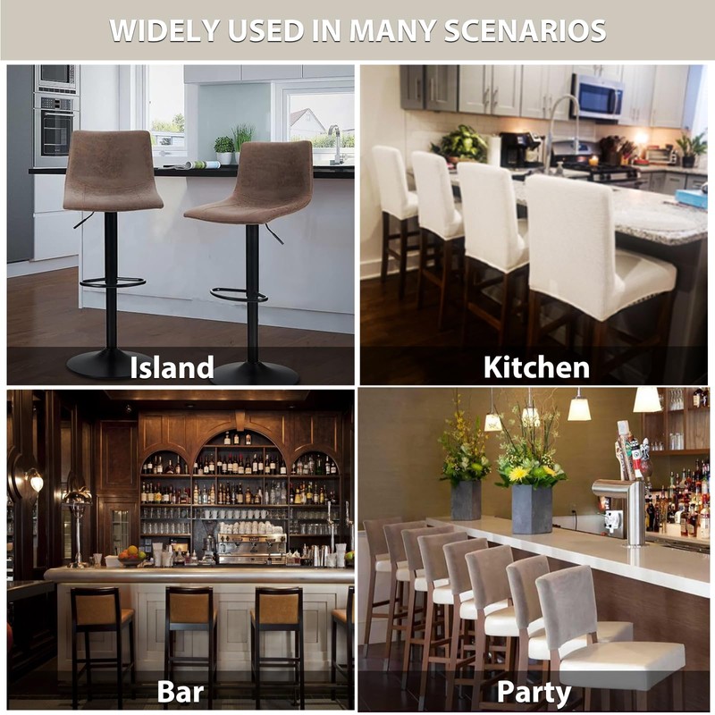 Lellen Bar Stool Covers Jacquard Pattern Bar Stool Chair Covers