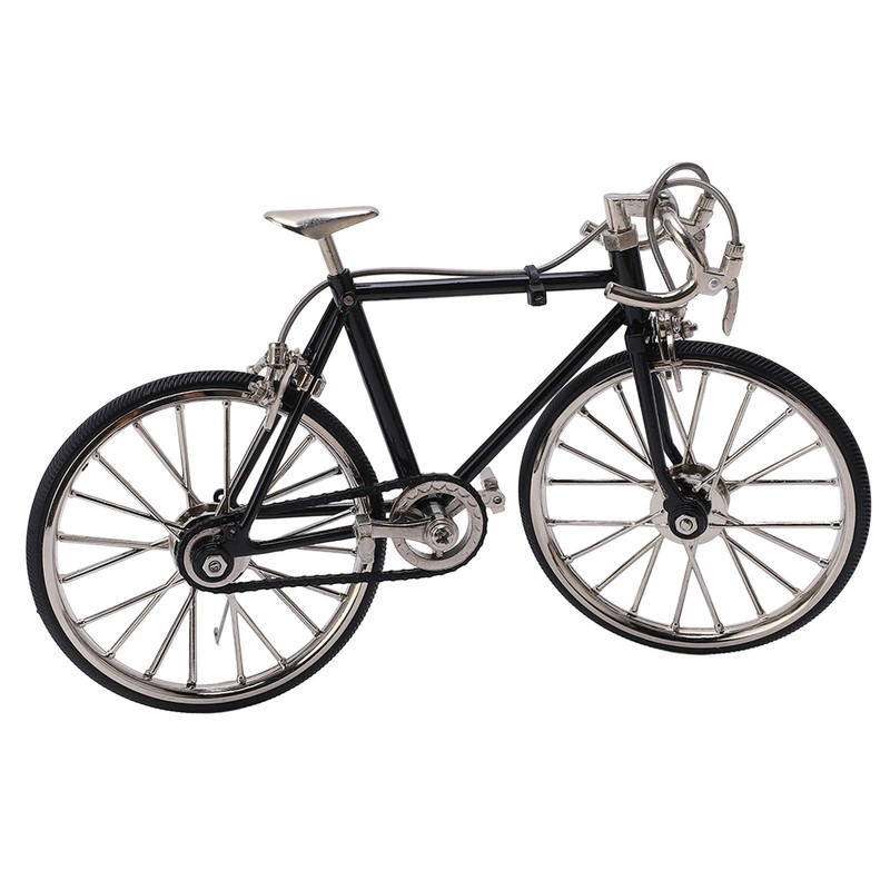 Bicycle Model Vivid Design DIY Decorative 12x19.5cm/4.7x7.7in Alloy Material Miniature