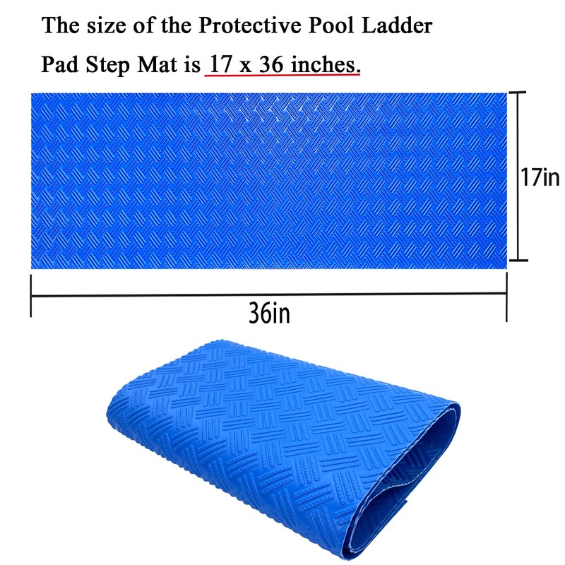 SKARUMMER Swimming Pool Ladder Mat - Protective Pool Ladder Pad