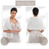 GORTIN Bride Wedding Faux Fur Shawl and Wraps Bridal Sleeveless
