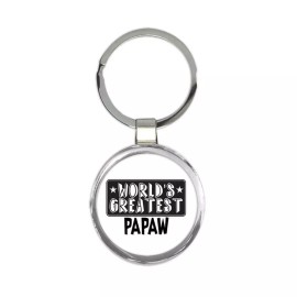 Gift Keychain : World Greatest PAPAW Family Christmas Birthday Grandfather