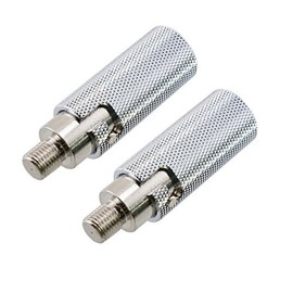 Pro Trucker LOT of 2 Amateur Radio CB Antenna Chrome Quick Disconnect for 3/8-24 Threads for CB and HF/VHF Ham Radio Antennas Such as Hustler HamStick and Others