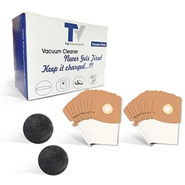 Replacement for Eureka Micro Filtration Vacuum Cleaner Dust Bags Made to fit Style MM, Mighty Mite 3670 and 3680 Series Canisters 18 Bags With Foam Filters 2pk