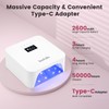 Lavinda 48W Nail Lamp, Rechargeable Cordless UV Light for Gel