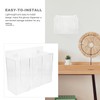 iplusmile Face Mask Dispenser 3 Grid Acrylic Glove Box Holder