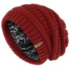 FURTALK Winter Beanie Hat for Women Satin Lined Cable Knit