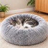 Round Plush Pet Bed for Dogs & Cats – Soft