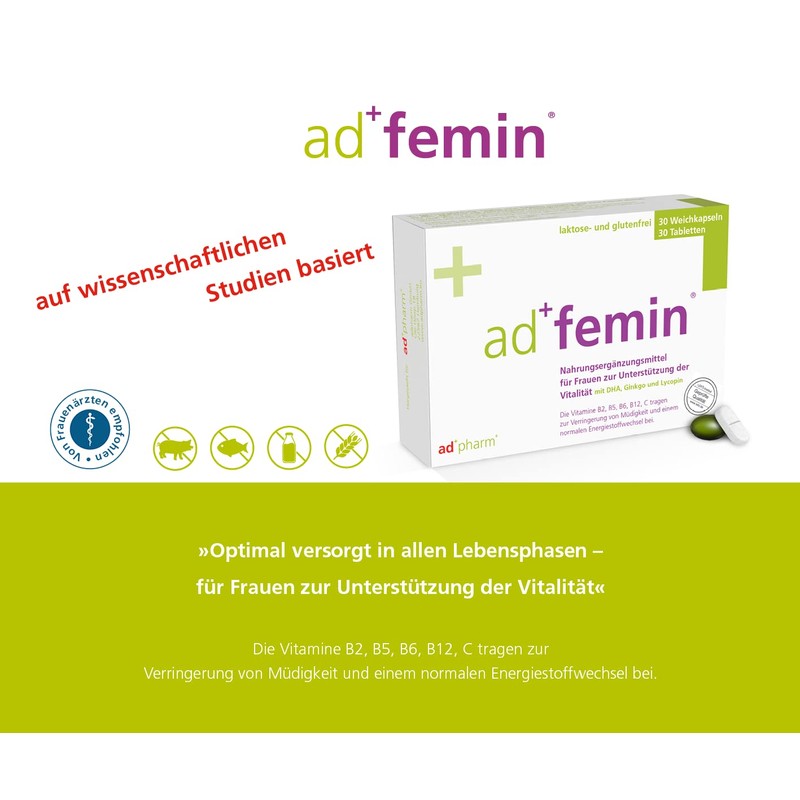 adfemin Vitamins & Minerals Quarter Pack for Women 40+ -