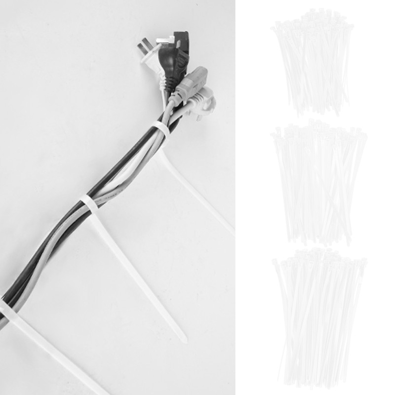 300PCS Cable Ties Multi Size Long Zip Ties for Home