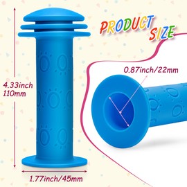 Kilihot Bike Handle Grips - Non-Slip Rubber Bicycle Handlebar Grips for Kids Girls Boys Bikes,Mountain Bikes,Road Bikes,Beach Cruiser Bikes,Scooters - Blue