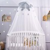Canopy for Kids Bed with Stars, Crib Canopy with Dome,