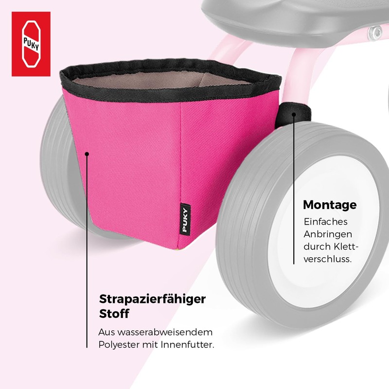 Puky 9735 Pocket Wutsch Hot Pink Lino 1 Frame Red