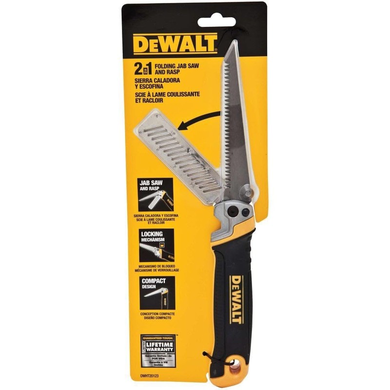 DeWalt DWHT20123 10-1/2" 8 TPI 2-in-1 Triple Ground Teeth Folding