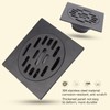 Hapivida Floor Drain, 3.89 Inch Stainless Steel Square Shower Floor