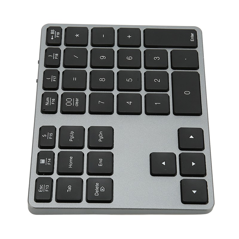 Wireless Number Pad 35 Keys Scissor Switch BT5.0 Aluminium Alloy