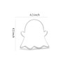 Keewah Ghost Cookie Cutter, 4.5”, Stainless Steel