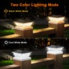 ENSLI 12 Pack Solar Post Cap Lights, 2 Mode Bright