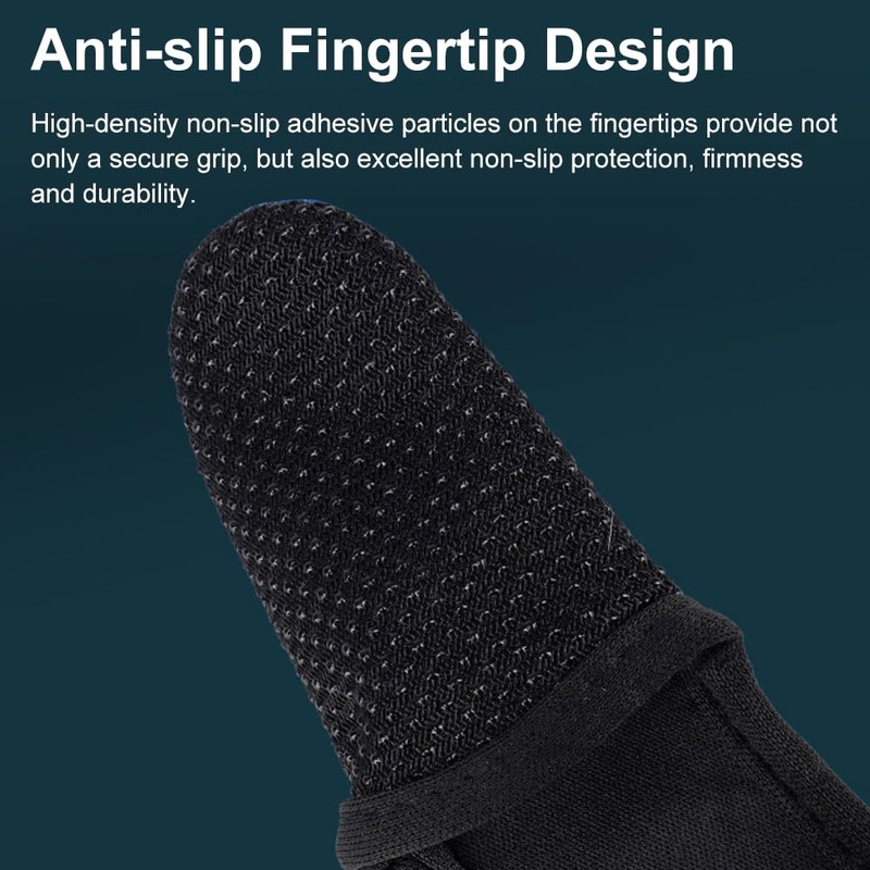2Pcs Fishing Protective Gloves Finger Stall, Black Thumb + Index