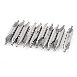 sourcingmap 3mm 60 Degree HSS Center Drill Countersink Bit Lathe Mill Tool 10Pcs