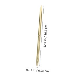 Operitacx 5pcs Hotel Reception Counter Black Ink Ballpoint Pens Metal Rotating Pens Reliable Writing Stationery Portable Metal Ballpoint Pen Set 1.0 Pen Refill