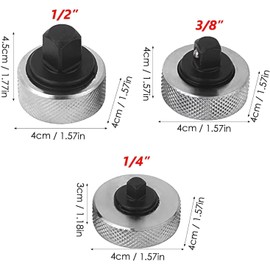 Bestgle Ratchet Wrench, Set of 3, Quick Adapter, Forward and Reverse Rotation, Ratchet Spinner, Quick Release Button, Car Repair, Wrench, Mini Ratchet, Insertion Angle 0.25, 0.5 inches (6.35 mm), 0.5