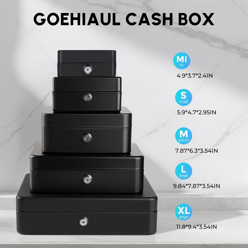 Mini Cash Box with Slot Small Cash Box with Money