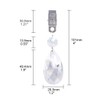 Swpeet 10Pcs Tablecloth Weights with 10Pcs Metal Clip Kit, Crystal
