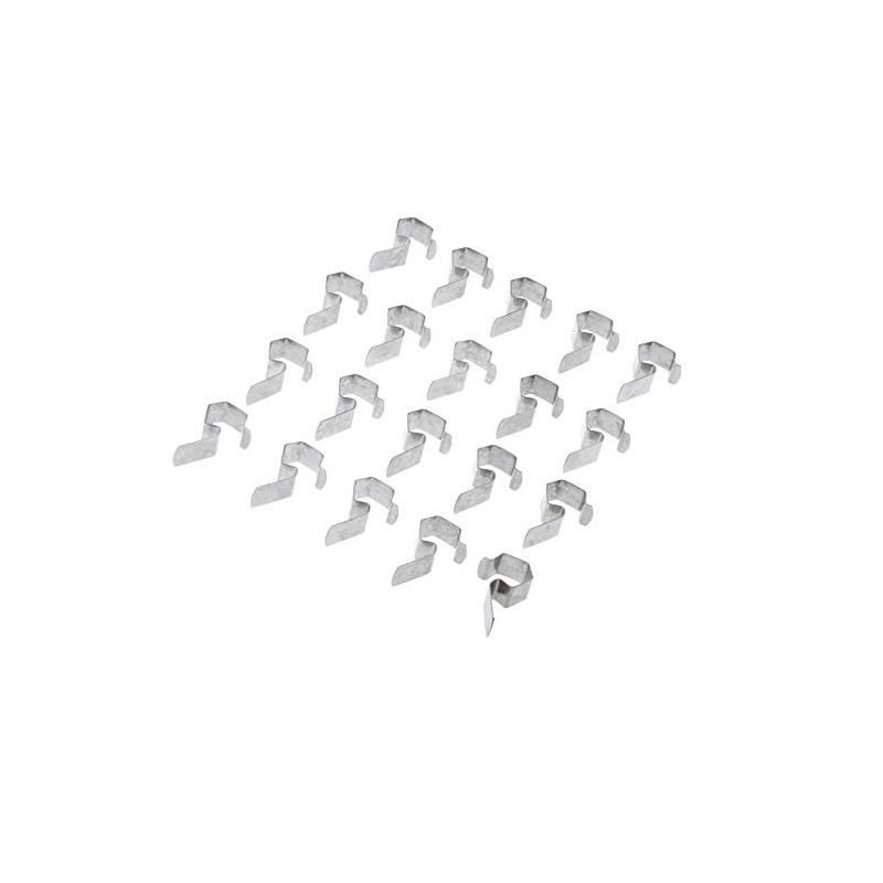 Weck 20 Klammern für Einmach-/ Einkochgläser, Stahl, Silber, 40742251