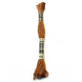 DMC 117-435 Six Stranded Cotton Embroidery Floss, Very Light Brown, 8.7-Yard