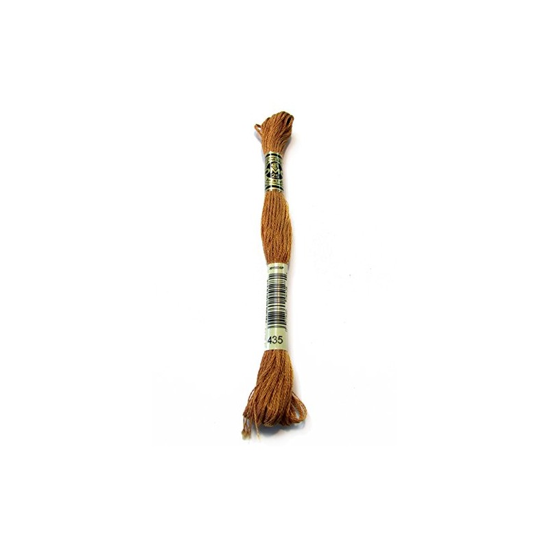 DMC 117-435 Six Stranded Cotton Embroidery Floss, Very Light Brown,