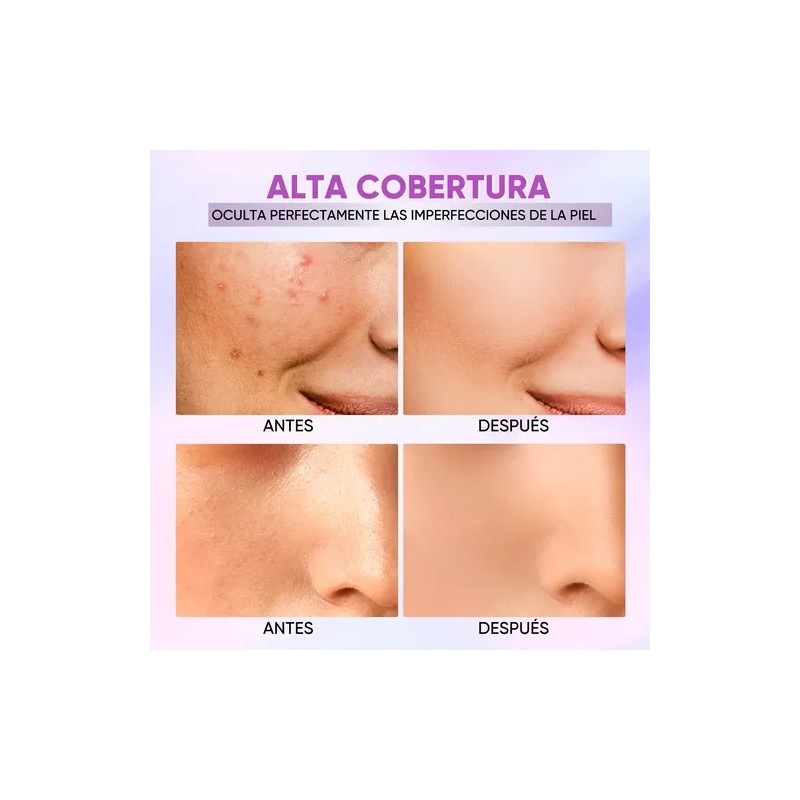 Minimeli 2pcskit Base Matte + Corrector Alta Cobertura Spf30