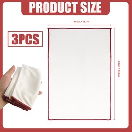 Jecdfs 3 x glass polishing cloth, large microfibre polishing for glass, 40 x 60 cm, streak-free and lint-free cleaning cloths for mirrors and high-gloss surfaces, reusable