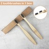 SEVENHEAD 10 PCS Kids Bamboo Toothbrushes Soft Bristles Wooden Toothbrushes,