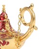 Magic Genie Lamp Red Zinc Alloy Antioxidant Fadeless Relief Pattern