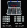 DARUITE Plastic Organizer Box Small Clear Storage Containers with Lid