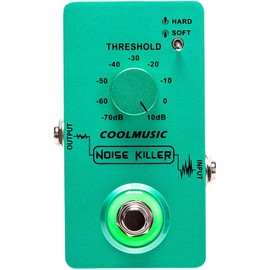 Coolmusic C-CS02 Noise Guitar Effect Pedal, Noise Killer Guitar Pedal Noise Suppressor Effect 2 Modes for Electric Guitar and Bass True Bypass