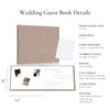 Wedding Guest Book With Clear Photo Corners Self Adhesive Stickers