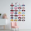 Nuolich 4Pcs Mouse Ears Headband Holder Polka Dot Vertical Organizer