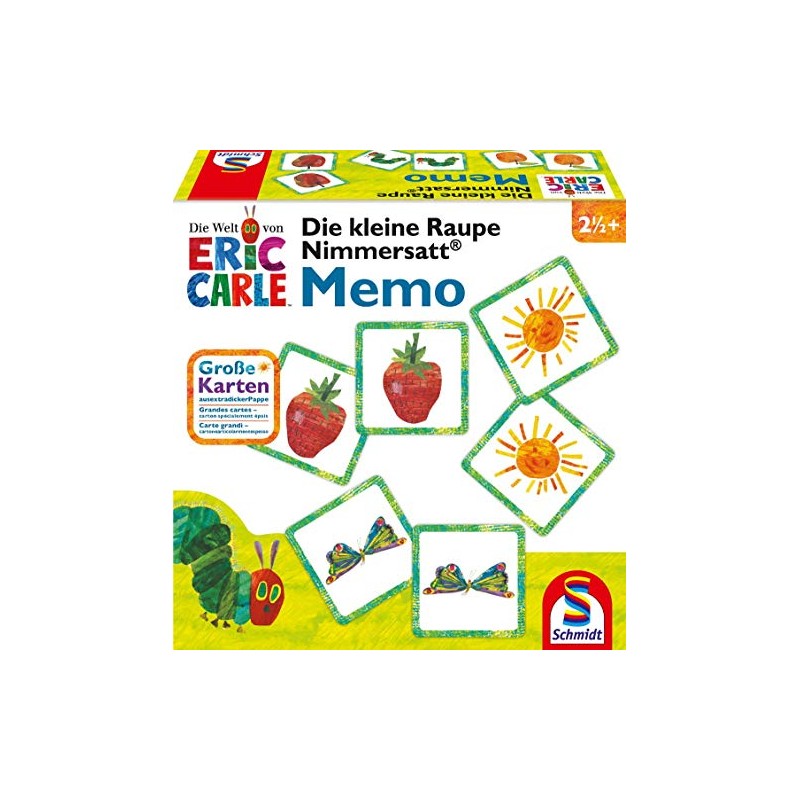 Schmidt Spiele 40455 Die Kleine Raupe Nimmersatt, Memo und Legespiel