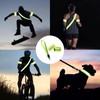Jidyllic Reflective Sash,Reflective Running Gear High Visibility Reflective Belt Adjustable
