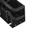 Toothbrush Holder Space Aluminum Rust Prevention Black Toothbrush Storage Rack