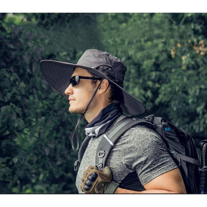 Wide Brim Sun Hats for Men - UV Protection UPF50+